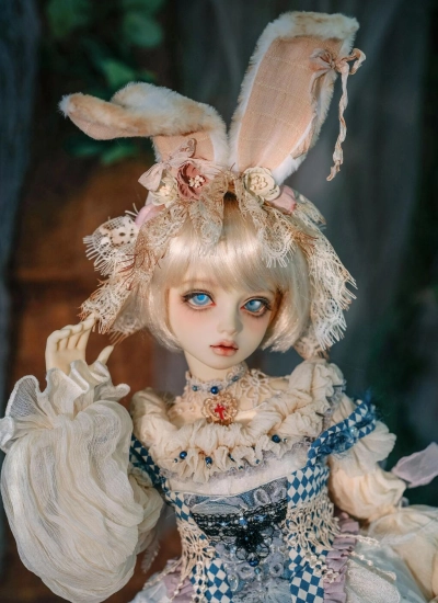 ドール用髪飾り 兎耳カチューシャ 茶色 女の子用 SD/MSD/Blytheサイズ人形用 球体関節人形 BJDDOLL