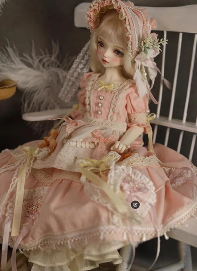 ドール用服 ドレス ピンク 女の子用 MSD/YOSDサイズ人形用 球体関節人形 BJD