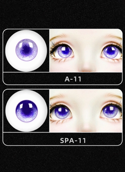 ドール用アイ 石膏アイ パープル 12mm/14mm/16mm/18mm BJD【小宝石A-11】