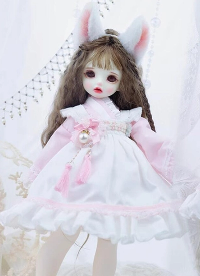 ドール用服 ドレス ピンク 女の子用 MSD/YOSDサイズ人形用 球体関節人形 BJD