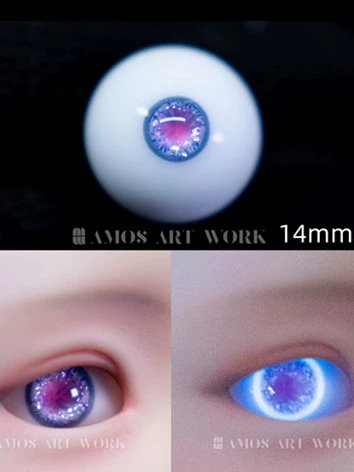 one off ドール用アイ レジンアイ 夜光【X】樹脂アイ 14mmサイズ BJD DOLL
