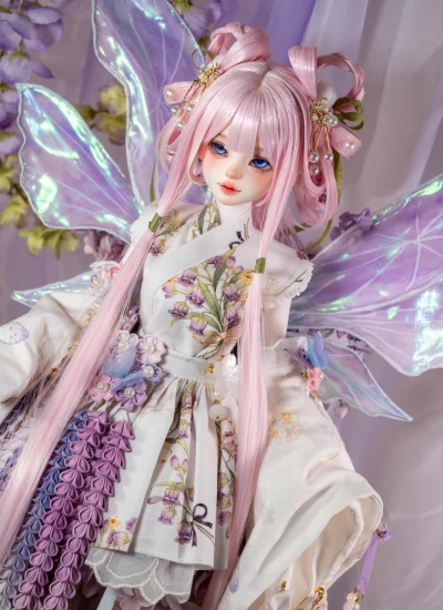 BJD Wig [Butterfly Poison] Ancient Style Wig for 1/4 1/3 Ball-jointed Doll