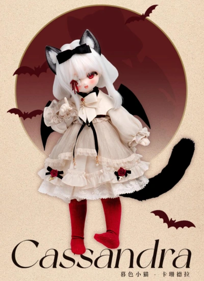 数量限定再販売 公式在庫 MJDドールフルセット Twilicht kitty・Cassandra 卡珊德拉 天使体 27.5cm ホワイト肌 機械関節人形