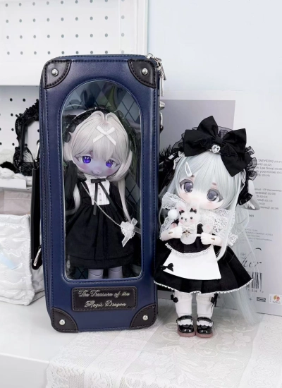 即納 ドール用 外出バッグ【收藏馆】お出かけバック ピンク ブルー ホワイト ブラック ブラウン ネイビー レッド YOSDサイズ人形用 球体関節人形用 BJDDOLL