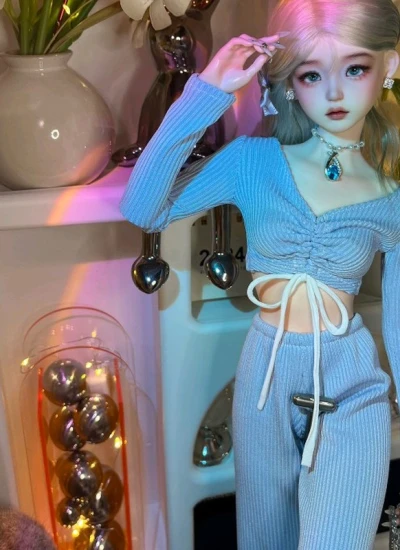 BJD Clothes Two-piece Sportswear Set for 1/4 1/3 Size Ball Jointed Doll