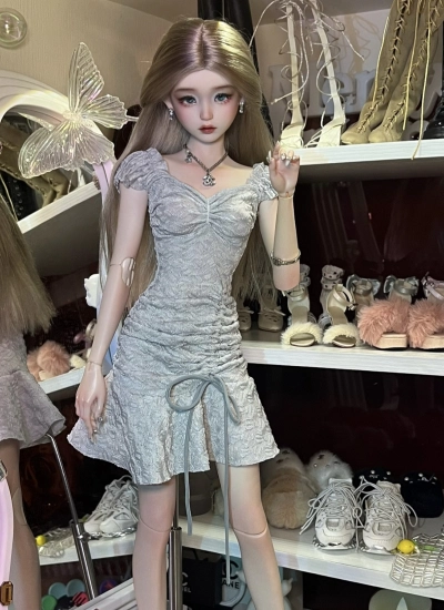 BJD Clothes Slim-fit Lace-up Dress for 1/4 1/3 Size Ball Jointed Doll