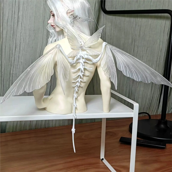 BJDドール用翼 背中に掛け翼 MSD/SD/70+/80cmボディ用 球体関節人形 