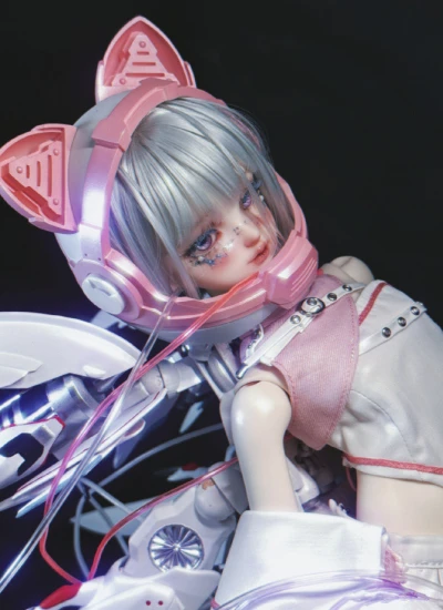 即納 ドール用ヘッド 温新眉(Wenxinmei)  1/4サイズ人形用 ホワイト肌 顔メイクあり