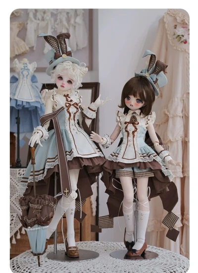 即納ドール用服 条纹礼赞 衣装セット MSDサイズ用 球体関節人形 BJD「BySunE  」