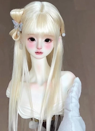 ドール用ウィッグ モヘア ゴールド SD/小顔SD/MSD/YOSDサイズ人形用 BJD