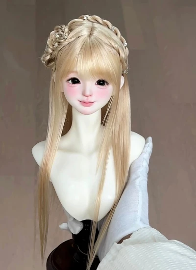 ドール用ウィッグ モヘア 亚麻色 ゴールド ブラウン ブラック  SD/小顔SD/MSD/YOSDサイズ人形用 BJD