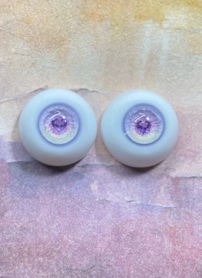 ドール用アイ レジン 樹脂 パープル ハート 10mm/12mm/14mm/16mm/18mm BJD