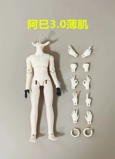 ドールボディ 阿巳三代目ボディ3.0 薄肌 PVC制 14cm 1/12サイズ