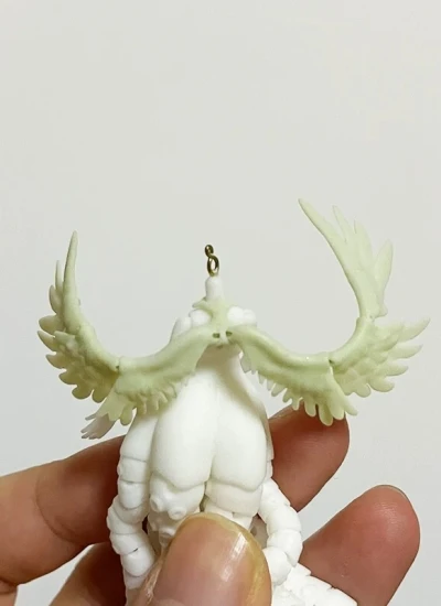 ドール用レジン翼  3Dプリント 擒鱼のminiドール用  ホワイト肌 球体関節人形 BJDDOLL