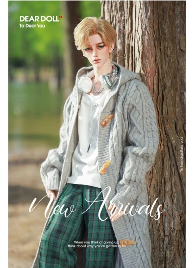 ドール用服 セーター ロング/ショート グリーン ピンク ブラック グレー ミント SD17/ID75サイズ人形用  BJD 【DEAR DOLL】