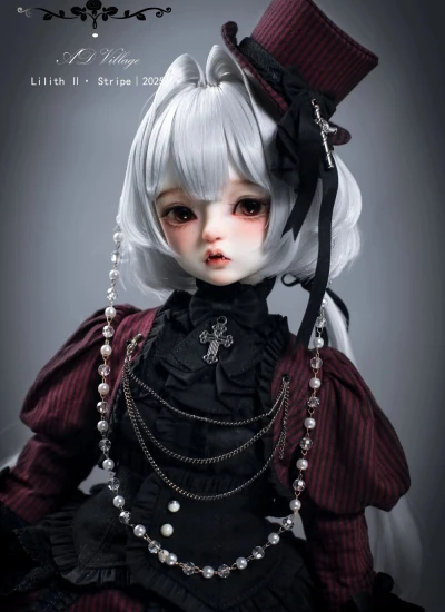 【期間＆数量限定】ドールフルセット【莉莉丝Ⅱ--鬼牙Klara (Crimson Noir)】女の子 41cm 球体関節人形 BJD