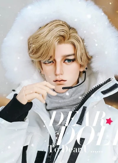 ドール用服 冬コート ファーラインドパーカ 衣装セット ホワイト ブラック 65-68/70-73/ID75/DZ75/YC77-AM77サイズ人形用 球体関節人形 BJDDOLL【北极星】