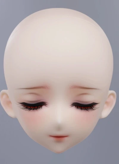 【数量＆期間限定】ドール用ヘッド 眠り霜ヘッド(顔メイク付き) 1/3サイズ 球体関節人形用 BJD用 MILO x Zmoedollコラボ