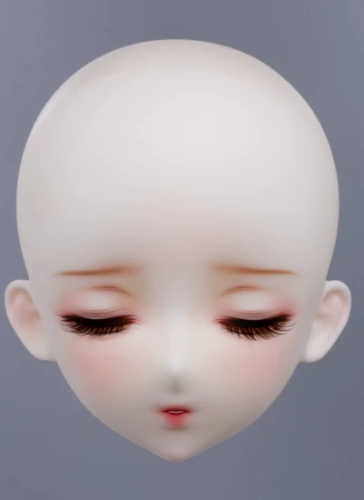 【数量＆期間限定】ドール用ヘッド 眠り露ヘッド(顔メイク付き) 1/3サイズ 球体関節人形用 BJD用 MILO x Zmoedollコラボ