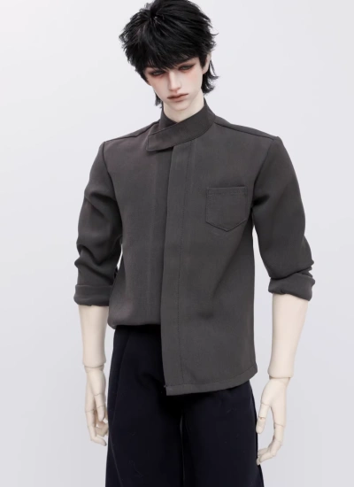 ドール用服 シャツ ダークグレー A518 ID75/Loongsoul73/POPO68/SD/SD10/MSDサイズ 男の子用 球体関節人形用 BJD用