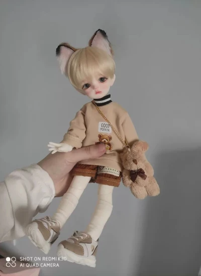 BJD Clothes [Bear Bunny] Top Shorts Set for 1/6 1/4 Ball-jointed Doll