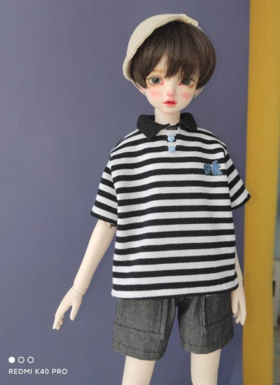 ドール用服 衣装セット 白黒 MSD 男の子用 女の子用 球体関節人形用 BJD用