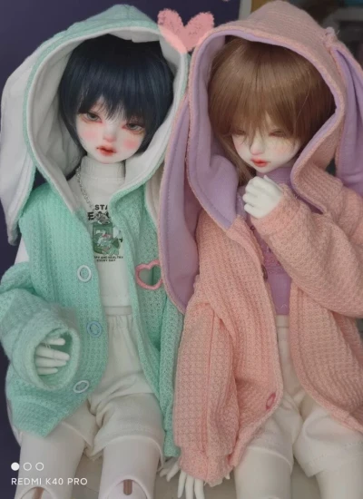 ドール用服 衣装セット グリーン ピンク YOSD/MSD 男の子用 女の子用 球体関節人形用 BJD用