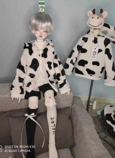 ドール用服 白黒 YOSD/MSD 男の子用 女の子用 球体関節人形用 BJD用