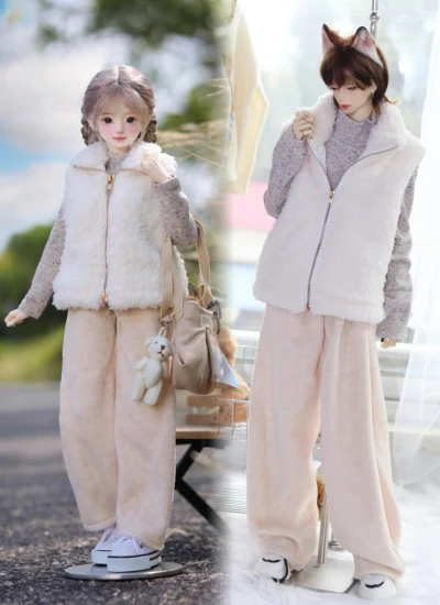 ドール用服 衣装セット ベスト ズボン インナー MSD/SD/70/ID75サイズ 球体関節人形用 BJD用