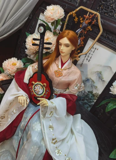BJDドール用 楽器 中国琵琶 撮影用 SD/70/75/80サイズ人形通用