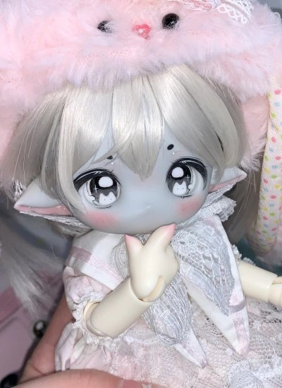 ドール用ヘッド Lambie小羊酪 頭周り23cm 球体関節人形用 BJD用【甜心奶黄包】