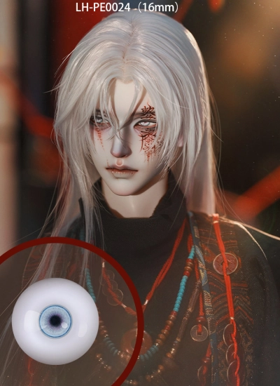 ドール用アイ Bタイプ 16mm ブルー 陇中杂记-百秽屠(Bǎi Huì Tú)用  BJD用 LH-PE0024
