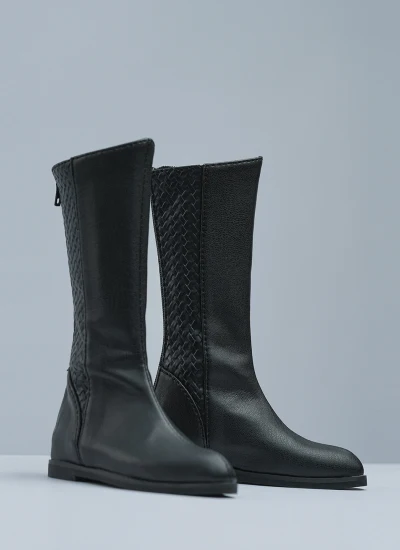 【期間限定】ドール用お靴  陇中杂记-百秽屠(Bǎi Huì Tú)用 ブラック75/77cmサイズ 男の子用 BJD用 LH77SH-0001（77CM）