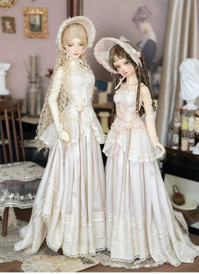 【数量＆期間限定】ドール用服 ドレス 【月光】ベージュ ピンク ブラック SDGR/SD16/Dollzone70サイズ用 球体関節人形用 BJD用