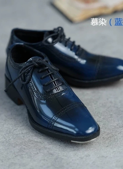 ドール用お靴 ブルー  男の子用 75サイズ人形用 球体関節人形用 BJD用