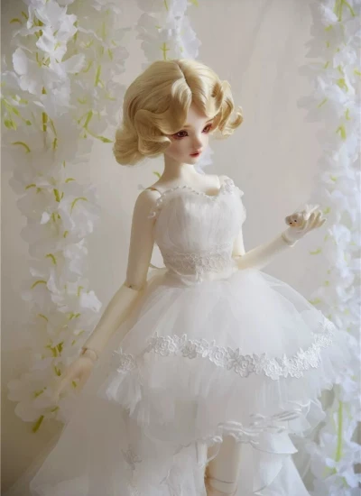 ドール服 ドレス ホワイト ピンク ブラック YOSD/MSD/SDサイズ 女の子用 球体関節人形用 BJD用