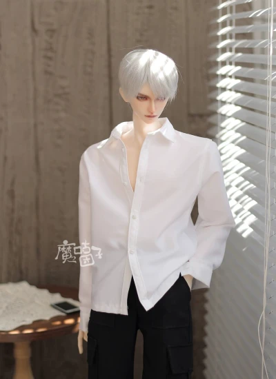 ドール用服 シャツ　ホワイト  SD/68/SD17/70/73/75サイズ用  BJD