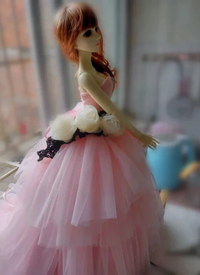 ドール服 ドレス ピンク MSD/SD/SD16サイズ 女の子用 球体関節人形用 BJD用