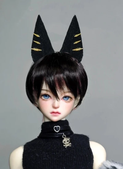 ドール用耳パーツ アヌビス耳 カチューシャ/磁石 獣耳 SD/小顔SD/MSD/YOSDサイズ 球体関節人形用 BJD用
