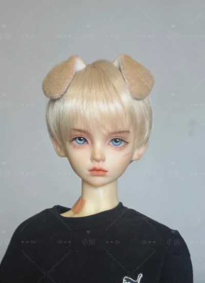 ドール用耳パーツ 犬耳 カチューシャ/磁石 獣耳 SD/小顔SD/MSD/YOSDサイズ 球体関節人形用 BJD用