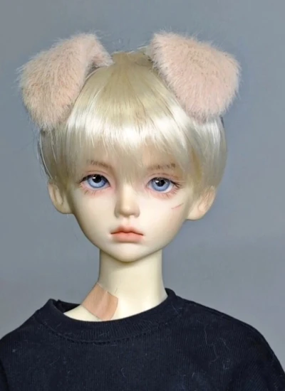 ドール用耳パーツ 犬耳 カチューシャ/磁石 獣耳 SD/小顔SD/MSD/YOSDサイズ 球体関節人形用 BJD用