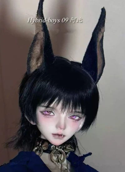 期間限定 ドール用ヘッド Hybrid-boys 09 阿比（ABI）1/4サイズ 球体関節人形 BJD用 【怪誕虫自制】