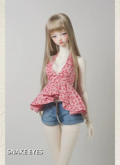 ドール用服 上着  パンツ+シャツ ピンク SD16/SDGR/Impl68/Impl63/Impl62/AS60/AS65/DZ70サイズ人形用