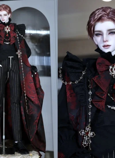 ドール用服 ホワイト パープル レッド ブラック ID75/Loongsoul73/POPO68/DFH62サイズ BJD用 球体関節人形用【野人定制ーELF2.1】