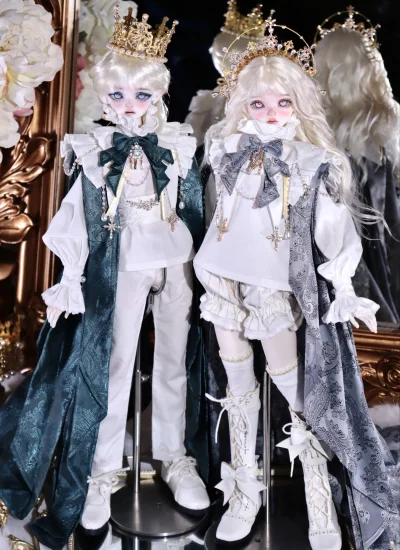 ドール用服 ホワイト パープル レッド ブルー 通常MSD/マッスルMSDサイズ BJD用 球体関節人形用【野人定制ーELF2.1】