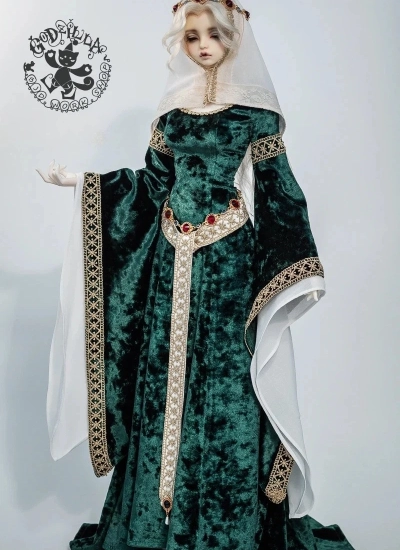 BJDドール用服 【布里吉徳】 ブラック ホワイト ワインレッド グリーン ブルー MSD/58/60/68cmサイズ人形用