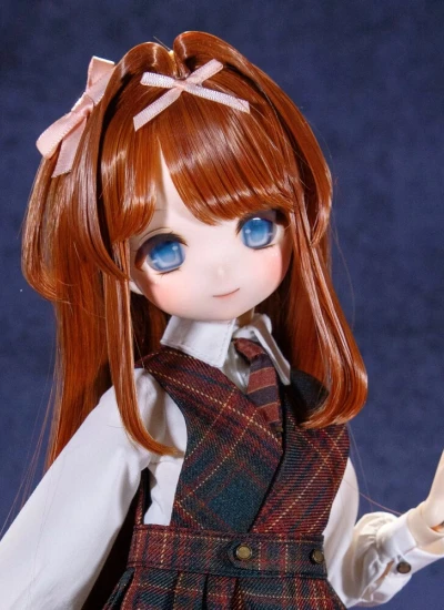 ドール用ウィッグ ブラウン 前髪 スタイリングあり SD/小顔SD/MSDサイズ用 球体関節人形用 BJD用