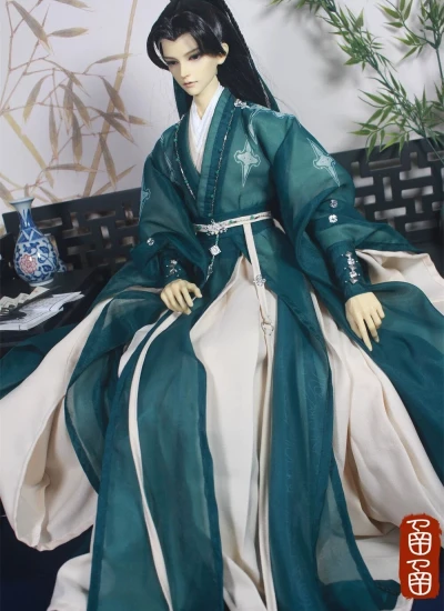ドール用服 時代服 グリーン 男の子用 MSD/LoongSoul73サイズ人形用 BJD