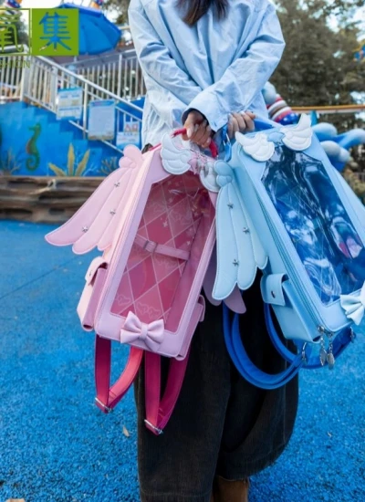 ドール用出かけ箱 1/6サイズ通用 ピンク ブルー 球体関節人形用