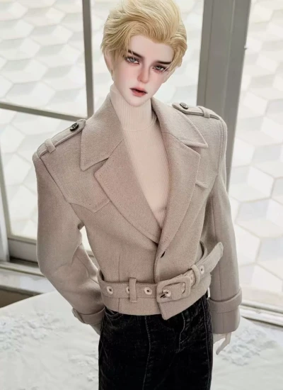 ドール用服 上着 ジャケット ピンク グレー ベージュ ネイビー 75サイズ人形用 BJD用